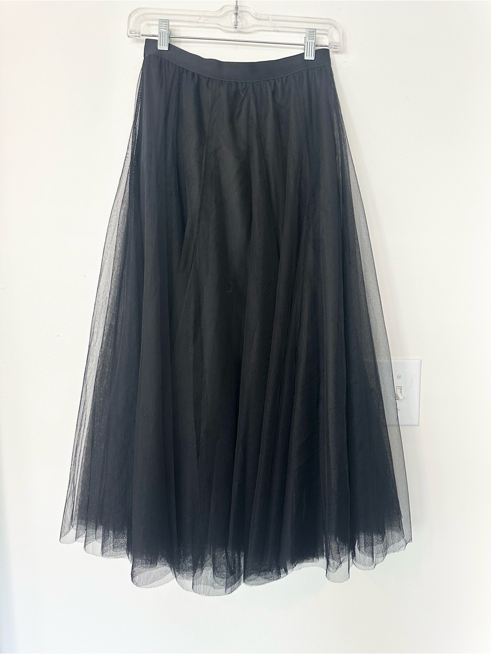 Chicwish Black Tulle Midi Skirt S/M